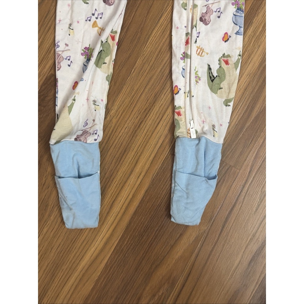 Posh Peanut Baby Girls 18-24 Months Disney Princess Frog Louis Sleeper Pajamas - Picture 3 of 6